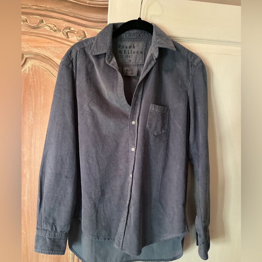 ‼️New Frank & Eileen Eileen Corduroy Button-Up Shirt in Slate